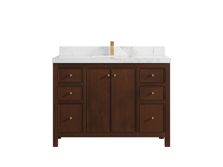 Chicago Teak 48 in. W x 22 in. D Single Sink Bathroom Vanity - photo 17