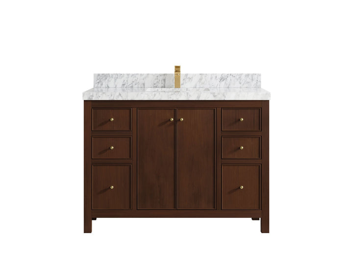 Chicago Teak 48 in. W x 22 in. D Single Sink Bathroom Vanity - photo 7