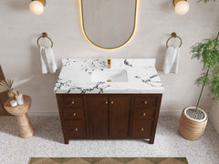 Chicago Teak 48 in. W x 22 in. D Single Sink Bathroom Vanity - photo 36
