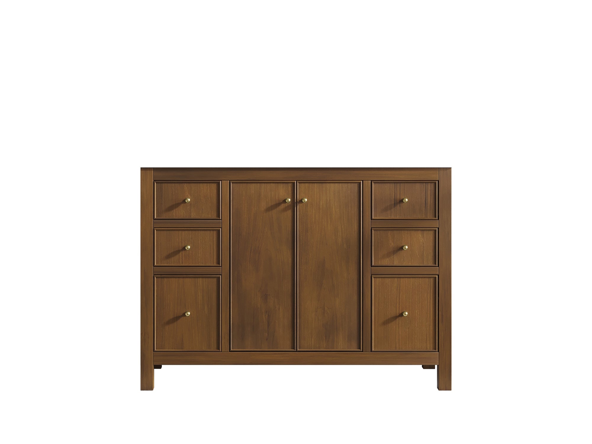 Chicago Teak 48 in. W x 22 in. D Single Sink Bathroom Vanity - Willow Bath and Vanity