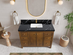 Chicago Teak 48 in. W x 22 in. D Single Sink Bathroom Vanity - photo 8