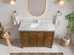Chicago Teak 48 in. W x 22 in. D Single Sink Bathroom Vanity - photo 10
