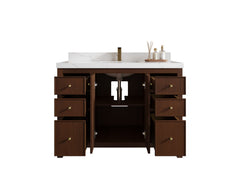 Chicago Teak 48 in. W x 22 in. D Single Sink Bathroom Vanity - photo 2