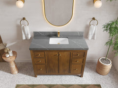 Chicago Teak 48 in. W x 22 in. D Single Sink Bathroom Vanity - photo 32