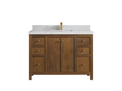 Chicago Teak 48 in. W x 22 in. D Single Sink Bathroom Vanity - photo 21