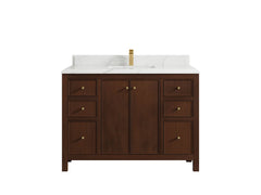 Chicago Teak 48 in. W x 22 in. D Single Sink Bathroom Vanity - photo 21