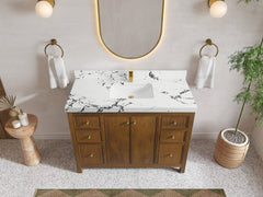 Chicago Teak 48 in. W x 22 in. D Single Sink Bathroom Vanity - photo 38
