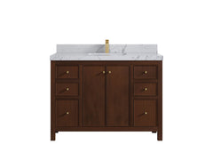 Chicago Teak 48 in. W x 22 in. D Single Sink Bathroom Vanity - photo 39