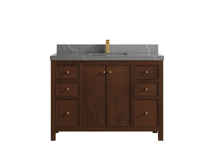 Chicago Teak 48 in. W x 22 in. D Single Sink Bathroom Vanity - photo 31