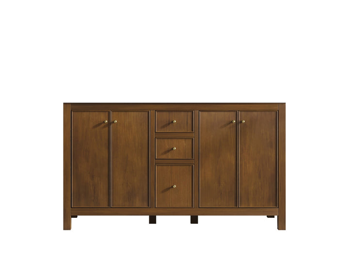Chicago Teak 60 in. W x 22 in. D Double Sink Bathroom Vanity - photo 6