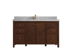 Chicago Teak 60 in. W x 22 in. D Single Sink Bathroom Vanity - photo 29