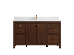 Chicago Teak 60 in. W x 22 in. D Single Sink Bathroom Vanity - photo 41