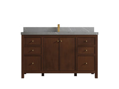 Chicago Teak 60 in. W x 22 in. D Single Sink Bathroom Vanity - photo 31