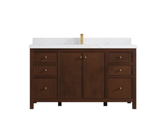 Chicago Teak 60 in. W x 22 in. D Single Sink Bathroom Vanity - photo 27