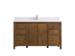 Chicago Teak 60 in. W x 22 in. D Single Sink Bathroom Vanity - photo 28