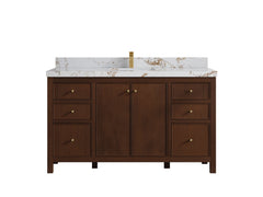 Chicago Teak 60 in. W x 22 in. D Single Sink Bathroom Vanity - photo 35