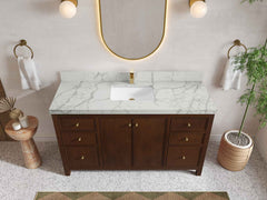 Chicago Teak 60 in. W x 22 in. D Single Sink Bathroom Vanity - photo 38