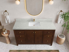 Chicago Teak 60 in. W x 22 in. D Single Sink Bathroom Vanity - photo 28