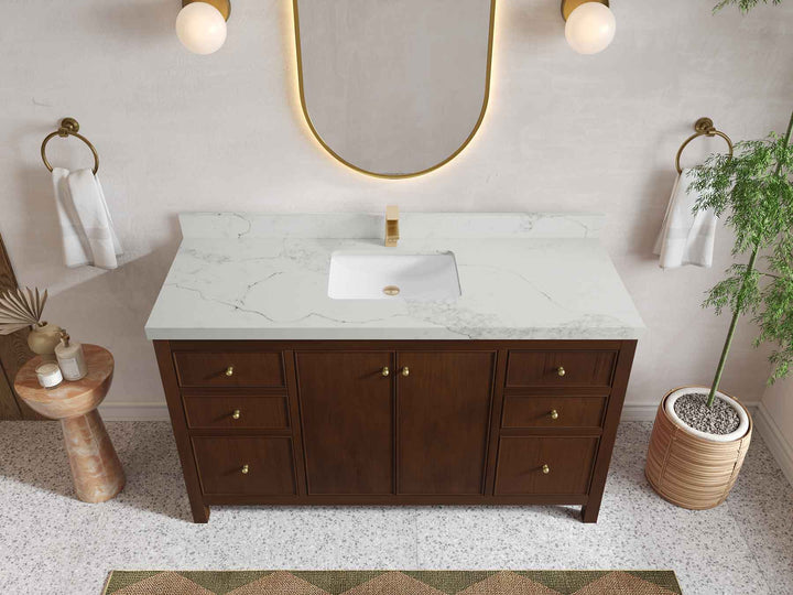 Chicago Teak 60 in. W x 22 in. D Single Sink Bathroom Vanity - photo 16