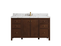 Chicago Teak 60 in. W x 22 in. D Single Sink Bathroom Vanity - photo 33