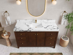 Chicago Teak 60 in. W x 22 in. D Single Sink Bathroom Vanity - photo 36