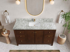 Chicago Teak 60 in. W x 22 in. D Single Sink Bathroom Vanity - photo 6