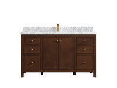 Chicago Teak 60 in. W x 22 in. D Single Sink Bathroom Vanity - photo 7