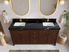 Chicago Teak 72 in. W x 22 in. D Double Sink Bathroom Vanity - photo 10