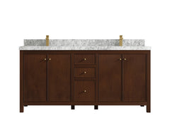 Chicago Teak 72 in. W x 22 in. D Double Sink Bathroom Vanity - photo 7