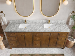 Chicago Teak 84 in. W x 22 in. D Double Sink Bathroom Vanity - photo 10