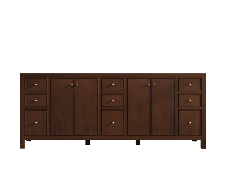 Chicago Teak 84 in. W x 22 in. D Double Sink Bathroom Vanity - photo 6