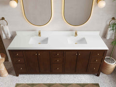 Chicago Teak 84 in. W x 22 in. D Double Sink Bathroom Vanity - photo 27