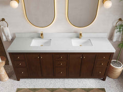Chicago Teak 84 in. W x 22 in. D Double Sink Bathroom Vanity - photo 9