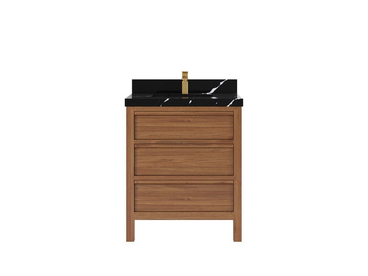 Elizabeth Teak Wood 30 in. W x 22 in. D Single Sink Bathroom Vanity - photo 2