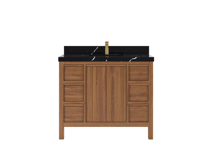 Elizabeth Teak Wood 42 in. W x 22 in. D Single Sink Bathroom Vanity - photo 2