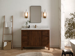 Elizabeth Teak Wood 48 in. W x 22 in. D Single Sink Bathroom Vanity - photo 4