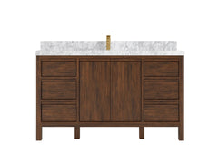 Elizabeth Teak Wood 60 in. W x 22 in. D Single Sink Bathroom Vanity - photo 15