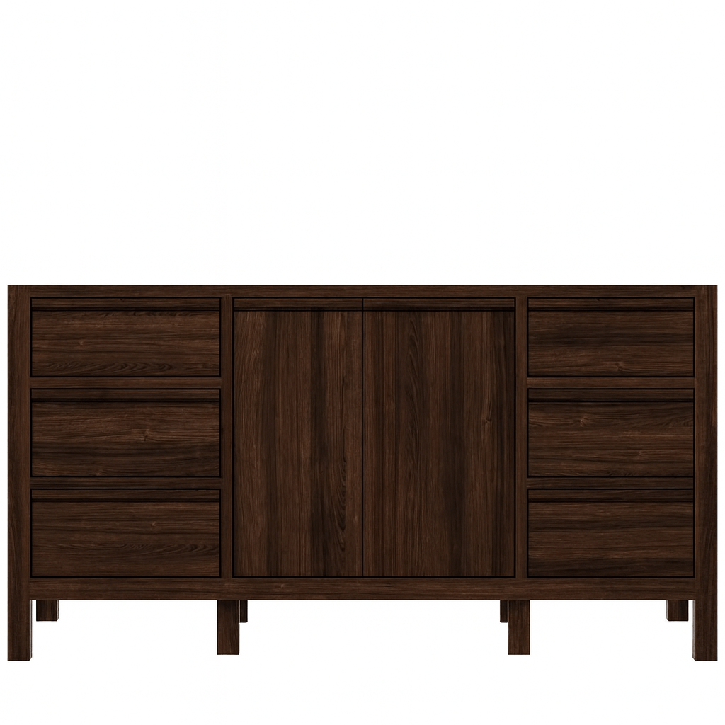 Elizabeth Teak Wood 72 in. W x 22 in. D Single Sink Bathroom Vanity - Willow Bath and Vanity