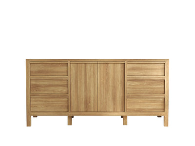 Elizabeth Teak Wood 72 in. W x 22 in. D Single Sink Bathroom Vanity - Willow Bath and Vanity