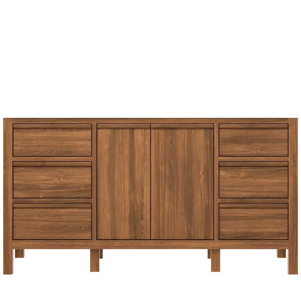 Elizabeth Teak Wood 72 in. W x 22 in. D Single Sink Bathroom Vanity - Willow Bath and Vanity