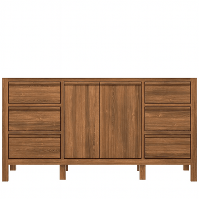 Elizabeth Teak Wood 72 in. W x 22 in. D Single Sink Bathroom Vanity - Willow Bath and Vanity