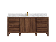 Elizabeth Teak Wood 72 in. W x 22 in. D Single Sink Bathroom Vanity - photo 7