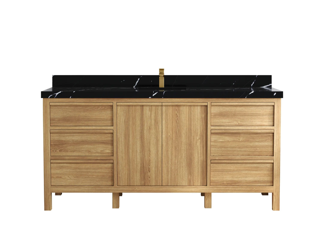 Elizabeth Teak Wood 72 in. W x 22 in. D Single Sink Bathroom Vanity - Willow Bath and Vanity