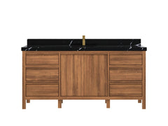 Elizabeth Teak Wood 72 in. W x 22 in. D Single Sink Bathroom Vanity - photo 33