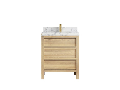 Elizabeth White Oak 30 in. W x 22 in. D Single Sink Bathroom Vanity - Willow Bath and Vanity