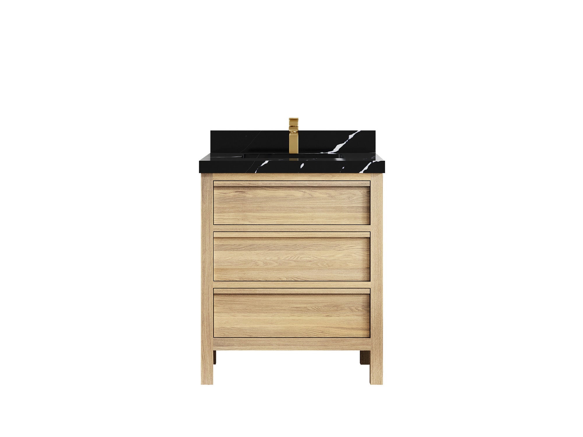 Elizabeth White Oak 30 in. W x 22 in. D Single Sink Bathroom Vanity - Willow Bath and Vanity