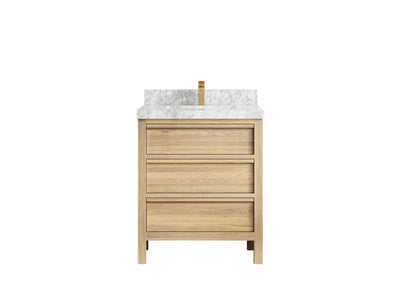 Elizabeth White Oak 30 in. W x 22 in. D Single Sink Bathroom Vanity - Willow Bath and Vanity