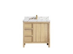 Elizabeth White Oak 36 in. W x 22 in. D Center Sink Bathroom Vanity - photo 40