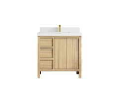 Elizabeth White Oak 36 in. W x 22 in. D Center Sink Bathroom Vanity - photo 48
