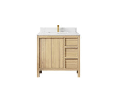 Elizabeth White Oak 36 in. W x 22 in. D Center Sink Bathroom Vanity - photo 31